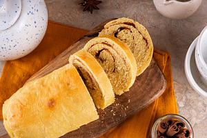 Sourdough Pumpkin Cinnamon Swirl Bread, a Food & Drink Photo by Rimma