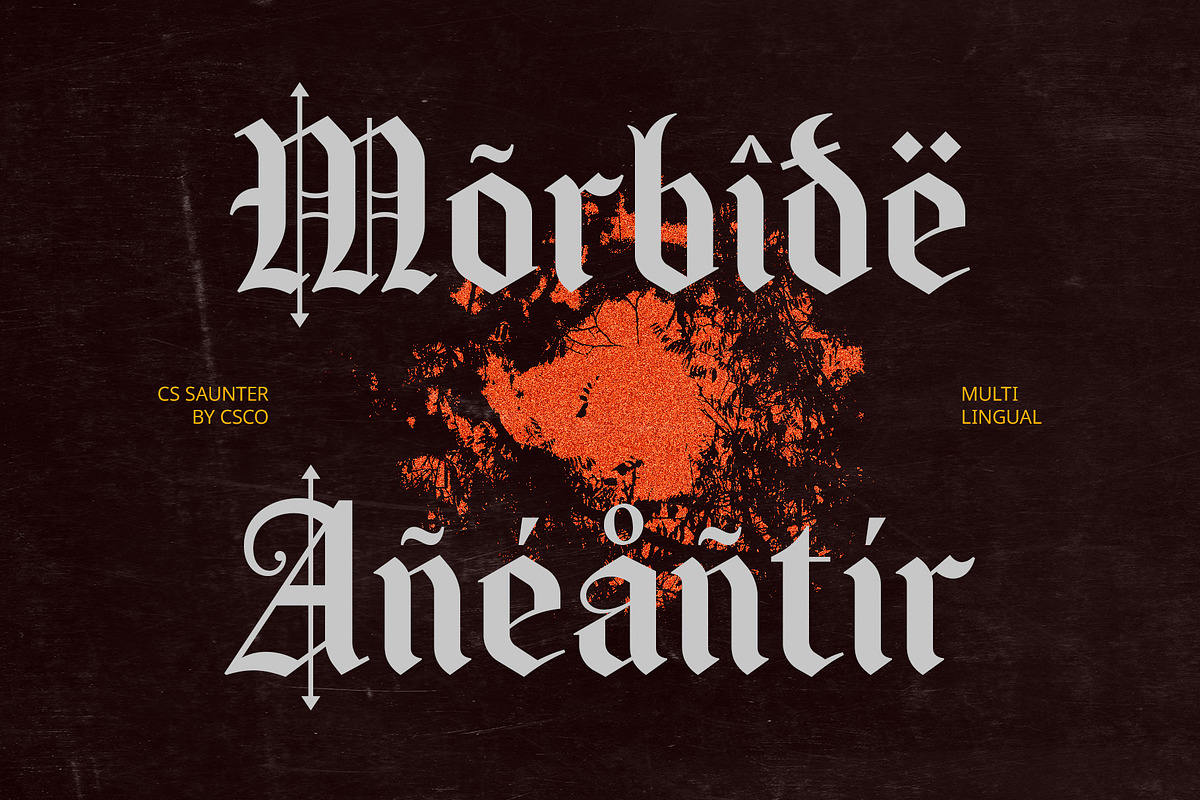 CS Saunter – Old English Font, a Blackletter Font by Craft Supply Co. (Photo 5 of 8)