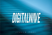 DIGITAL WAVE - ITALIC CAPS FONT, a Font by Digital Breath templates (Thumbnail 3 of 7)