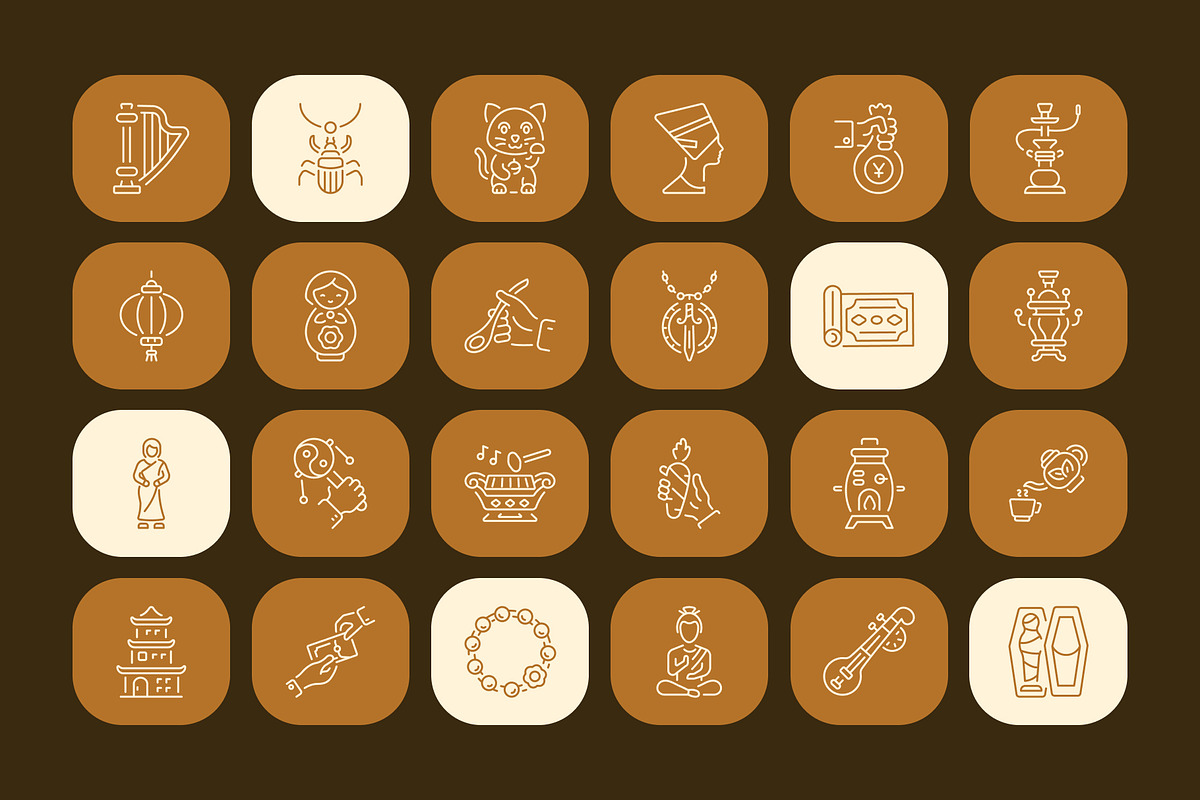 Culture Icon Art Set, an Outline Icon by Prosymbols (Photo 5 of 7)