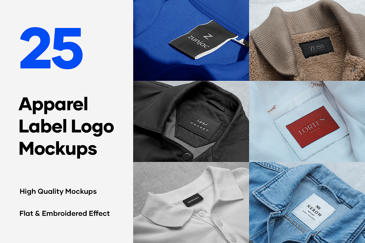25 Apparel Tag & Labels Logo Mockups, a Hoody Mockup by Asylab (Photo 1 of 30)
