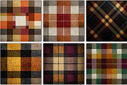 Autumn Plaid Seamless Pattern, a Pattern Graphic by Black Bird Studio (Thumbnail 3 of 6)