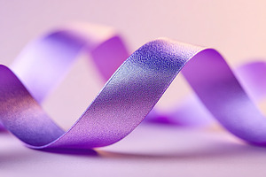 Elegant purple ribbon in motion, an Abstract Photo by AlyaAnd