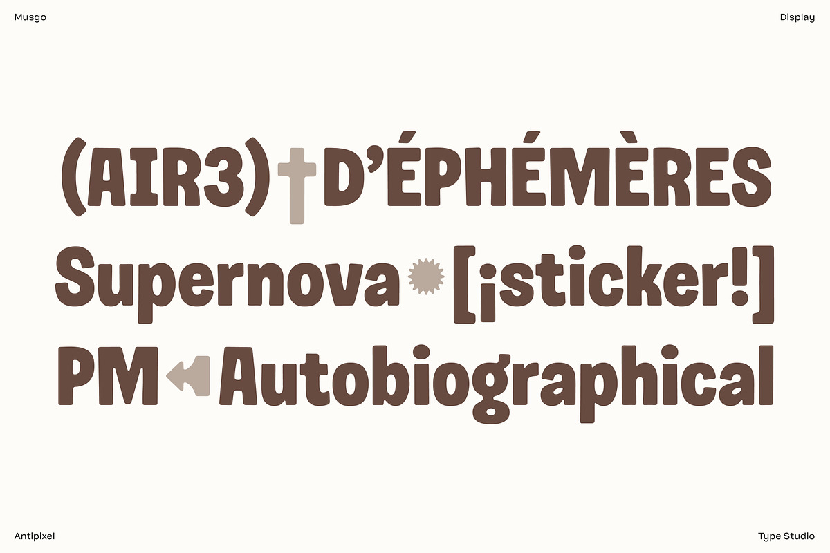 Musgo | Soft Condensed Rounded Sans, a Sans Serif Font by Antipixel Type Studio (Photo 8 of 19)