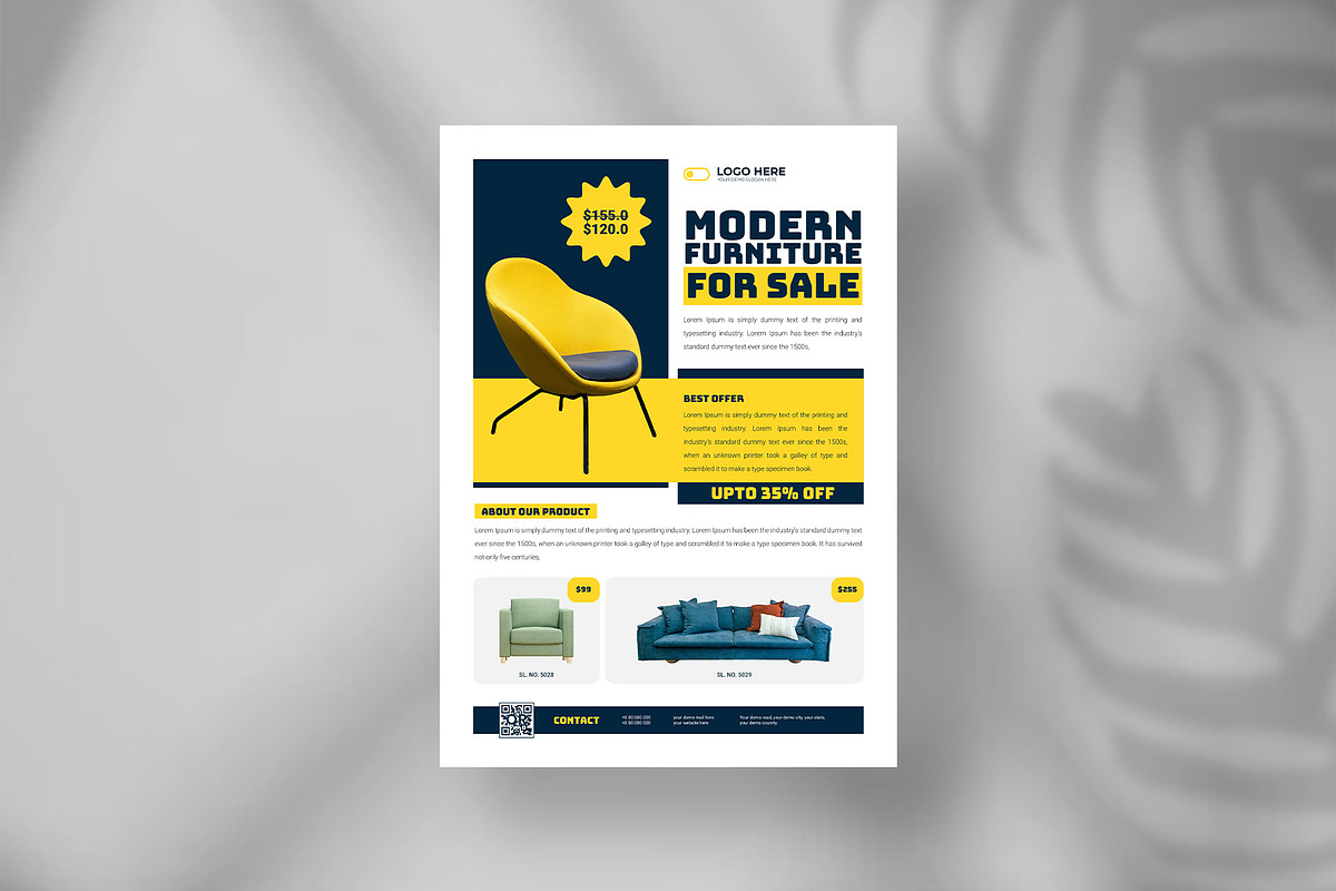 Furniture sale flyer design, a Flyer Template by Tanmoy Topu (Photo 4 of 11)