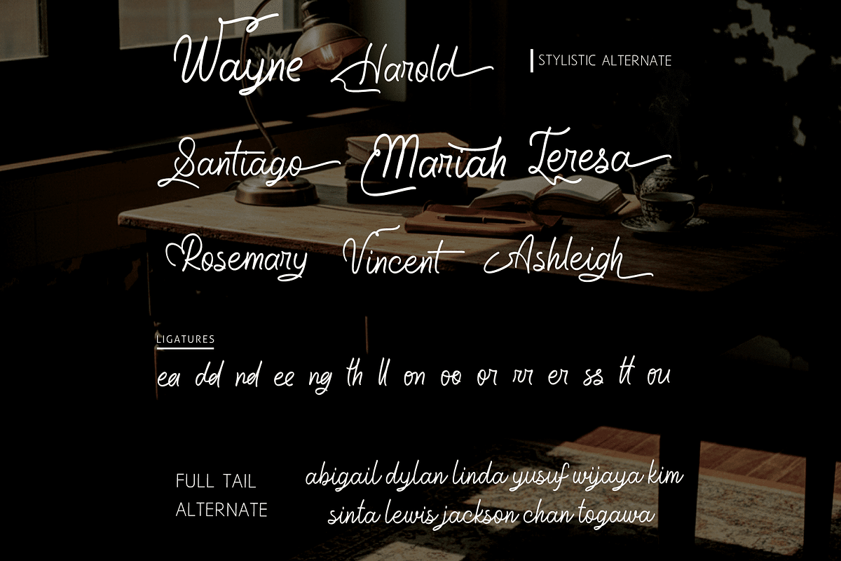 Aleandra on the Soundwaves Font, a Handwritten Font by Letterhanna Studio (Photo 7 of 10)