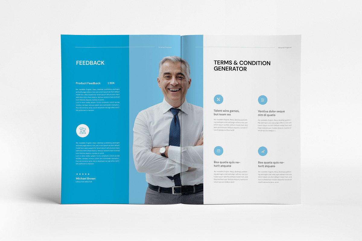 Minimal Proposal Template I Canva, a Brochure Template by PixWork (Photo 7 of 11)