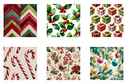 Watercolor Christmas Digital Paper, an Illustration by CreationArt (Thumbnail 4 of 4)