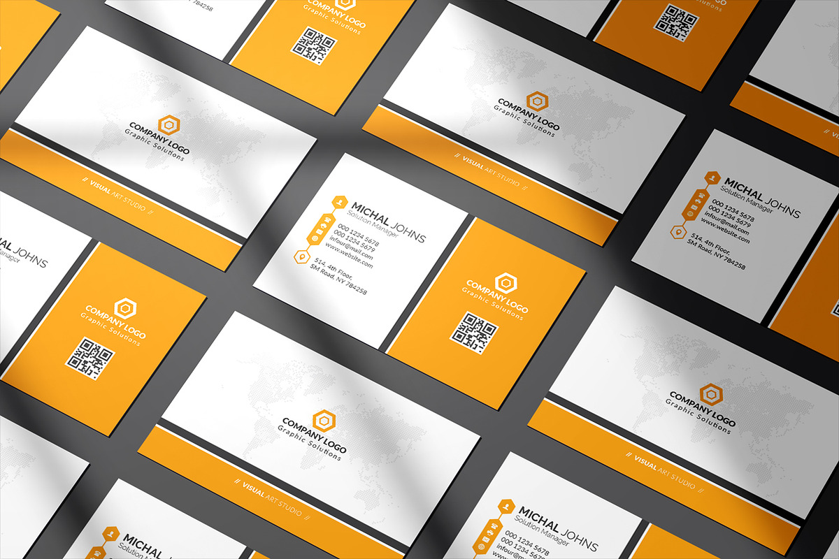 Modern Business Card Template, a Business Card Template by DreamStudio-eg