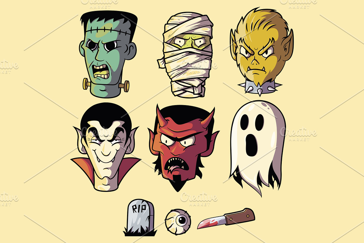 The Monsters!, a Decorative Illustration by pedrors