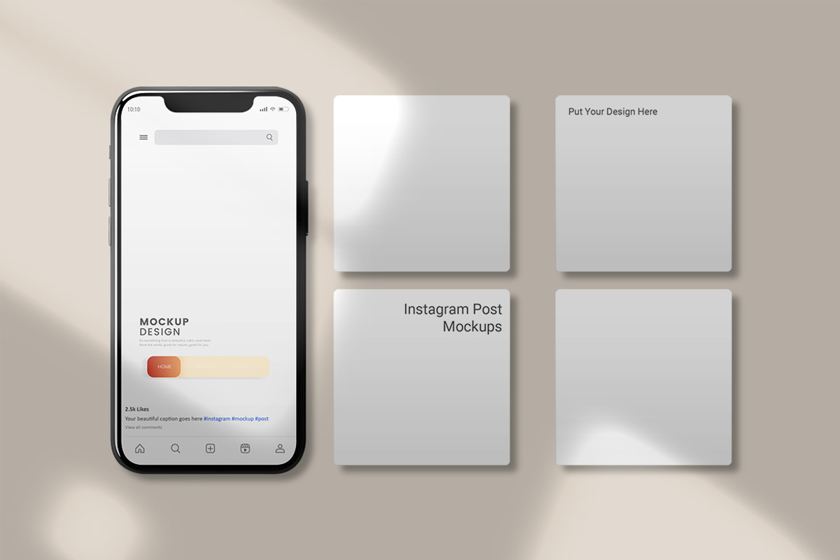 Instagram Post Mockup, an Advertising Mockup by Kenrichi (Photo 3 of 4)