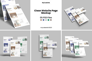 Clean Website Page Mockup V2