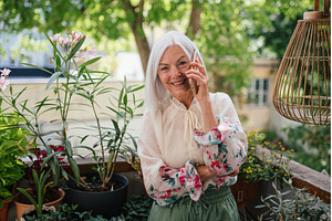 Portrait of beautiful senior woman, a Person Photo by HalfPoint