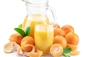 Orange tangerine fruits, a Food & Drink Photo by Volff