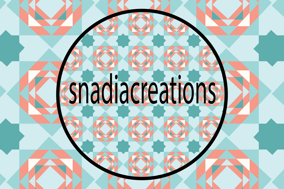 Modern Mosaic Diamond, a Pattern Graphic by snadiacreations (Photo 1 of 3)