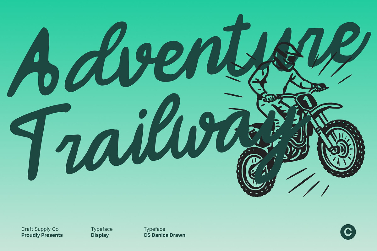 CS Danica Drawn, a Script Font by Craft Supply Co. (Photo 7 of 8)