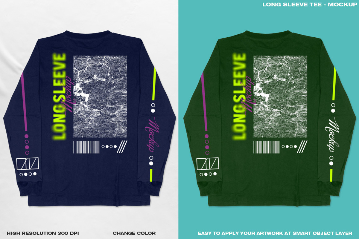 Long Sleeve Tee - Mockup, a Shirt Mockup by DaldSgh (Photo 7 of 11)
