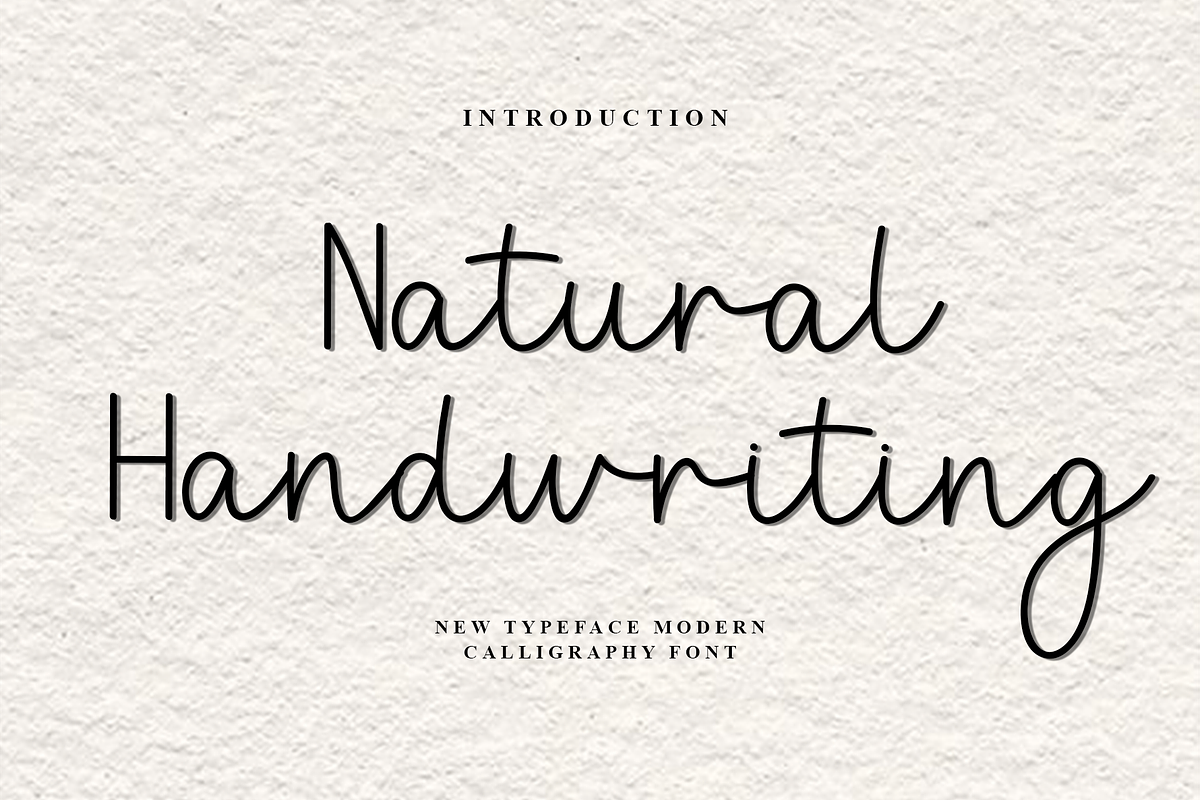 Natural Handwriting, a Handwritten Font by FreshTypeINK (Photo 1 of 8)