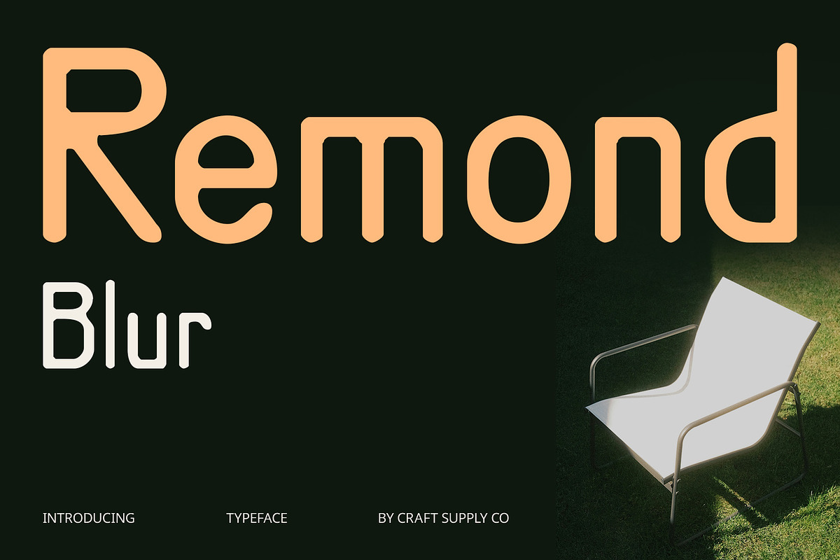 Remond Blur, a Sans Serif Font by Craft Supply Co. (Photo 1 of 8)