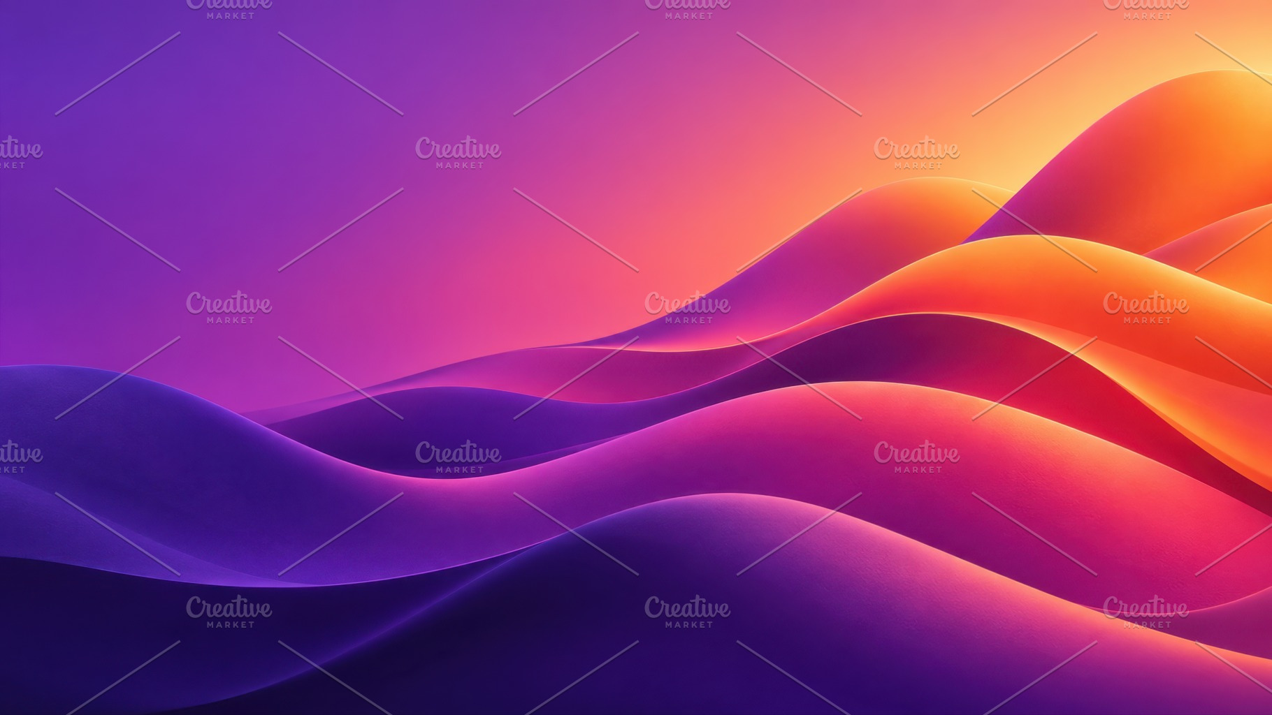 Colorful waves in a sunset scene, a Photo by Beautiful things