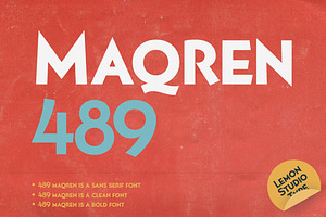 Maqren 489 - Bold Sans