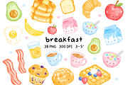Breakfast Clipart, an Education Illustration by greywalnutstudio (Thumbnail 1 of 3)