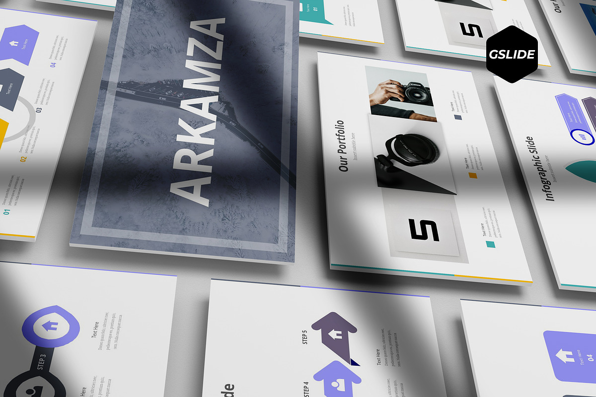 Arkamza - Google Slide Template, a Presentation Template by AQR Studio