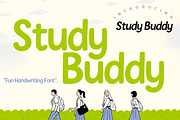 Study Buddy – Playful Handwriting, a Handwritten Font by cocodesign (Thumbnail 1 of 6)
