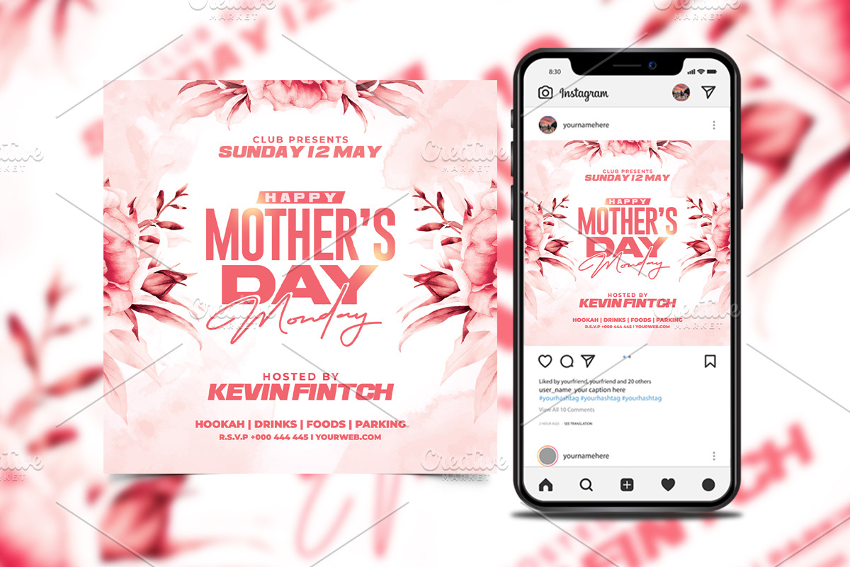 Mothers Day Flyer, a Flyer Template by StarPixles11 (Photo 2 of 3)