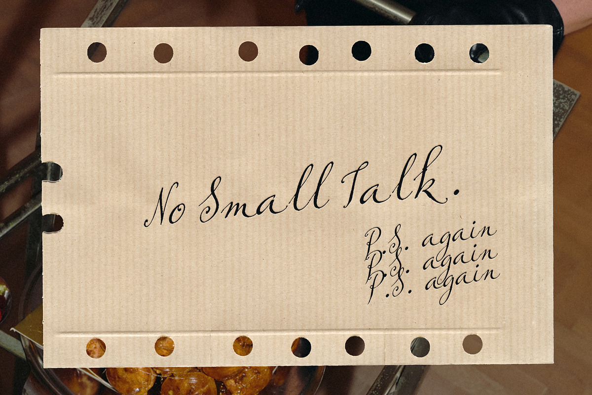 P.S. Again - Handwritten Script, a Script Font by Mneme (Photo 8 of 8)