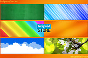 Facebook Covers Backdrops Bundle, a Texture Graphic by Backgrounds Store