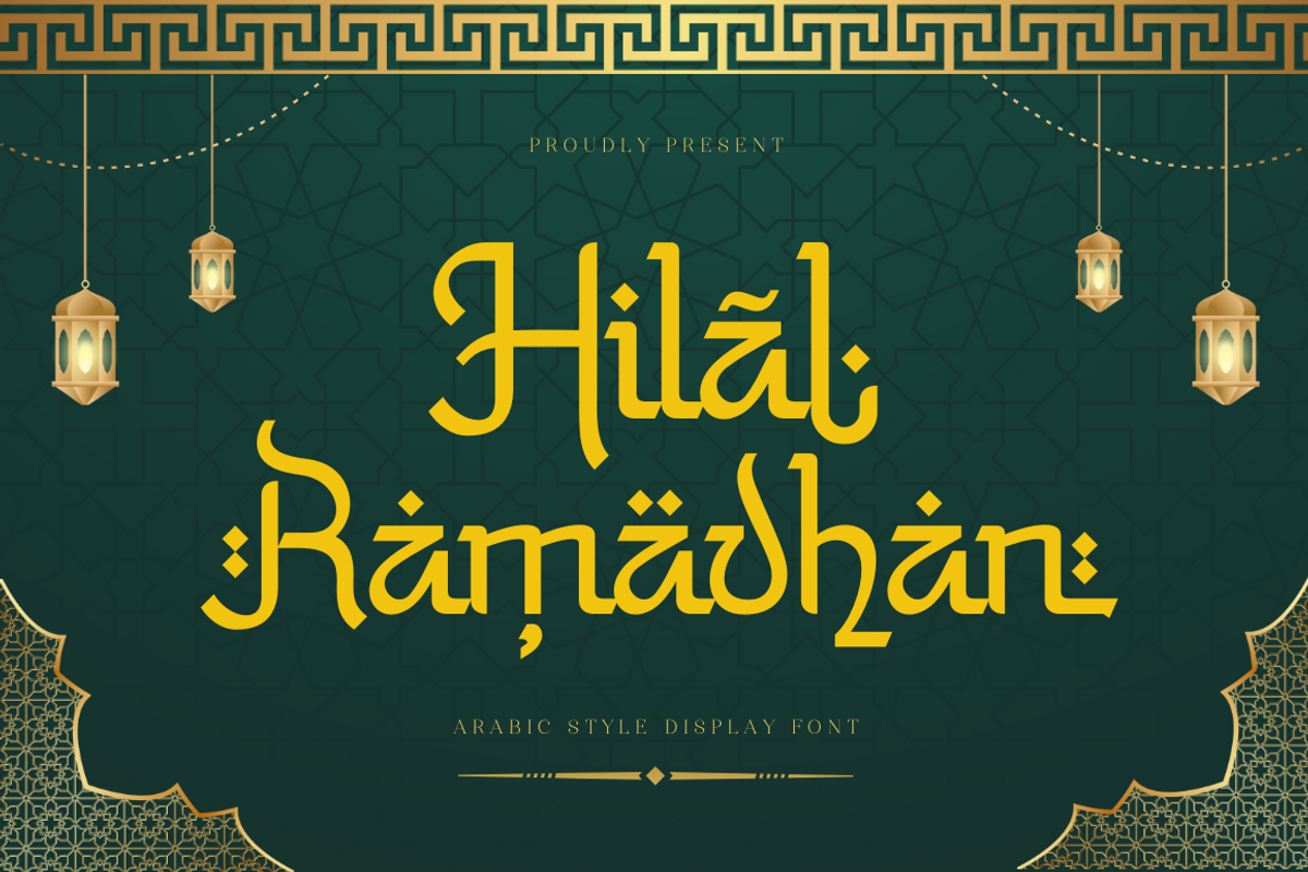 Hilal Ramadhan, a Script Font by Sronstudio (Photo 1 of 16)