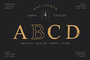 Gallagher - Vintage Serif Typeface, a Serif Font by Surplus Type Co (Thumbnail 2 of 8)