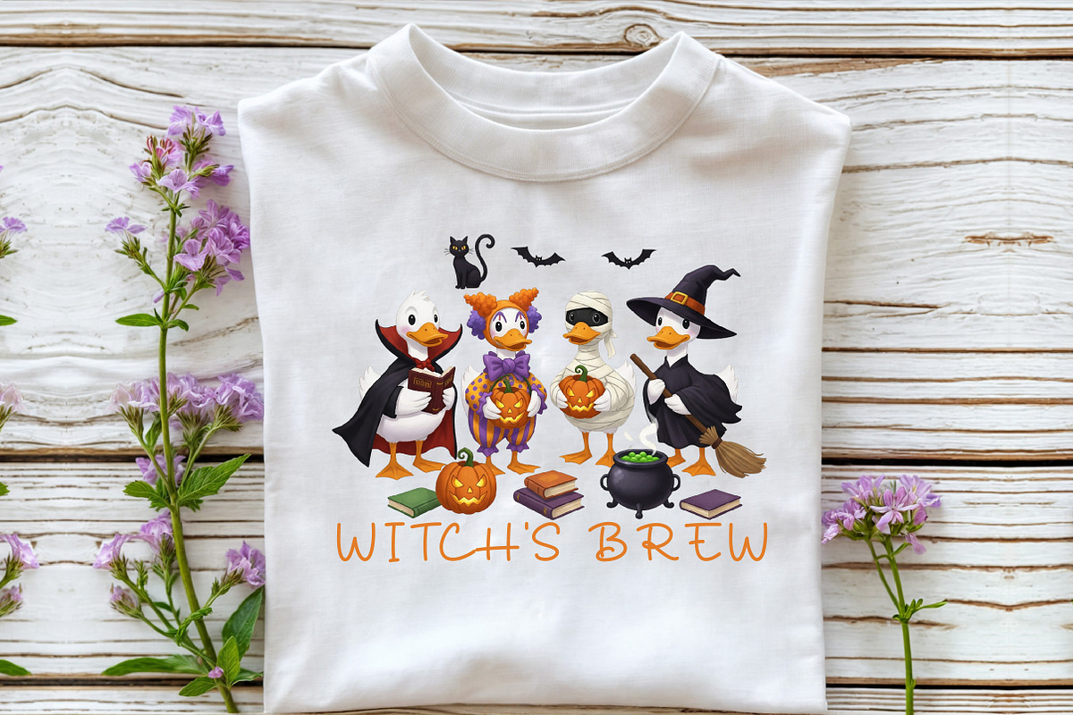 Honk Trick or Treat,Spooky Goose Png, an Illustration by DreamCafeArt (Photo 5 of 7)