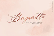 Bergamotte Fine Art Calligraphy, a Handwritten Font by supfonts (Thumbnail 1 of 9)