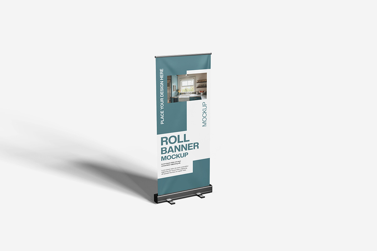 Roll Banner Mockup, an Advertising Mockup by bimockup (Photo 4 of 6)