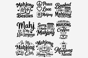 Mahjong Phrases PNG Bundle, a Work Illustration by Tanya Kart (Thumbnail 7 of 9)