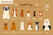 Collection of different dogs, an Illustration by Mallinka (Thumbnail 2 of 8)