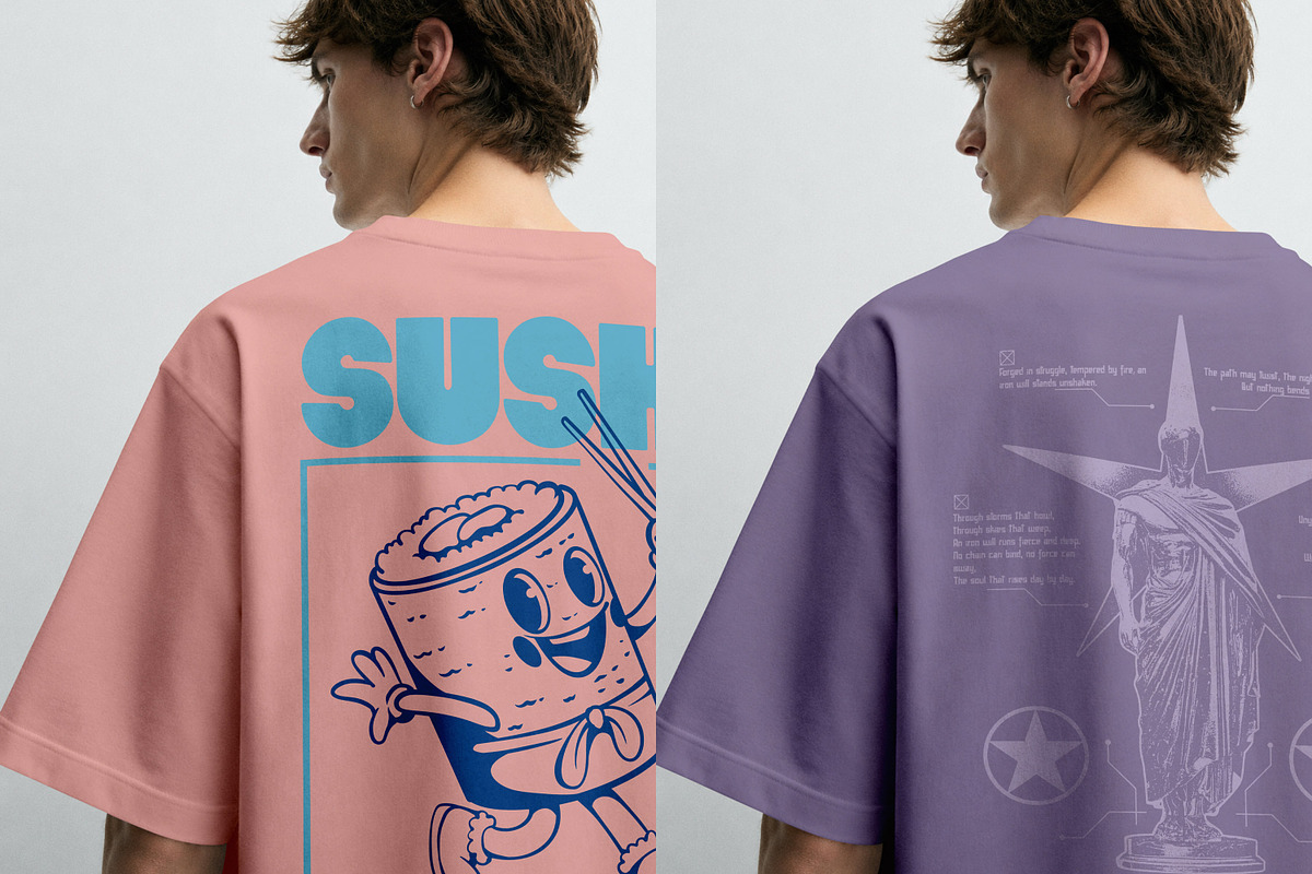 T-Shirt Mockup PSD - Back Close-Up, a Shirt Mockup by Rymden_Fl (Photo 3 of 6)