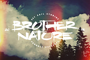 Brother Nature, a Script Font by Sam Parrett (Thumbnail 1 of 5)