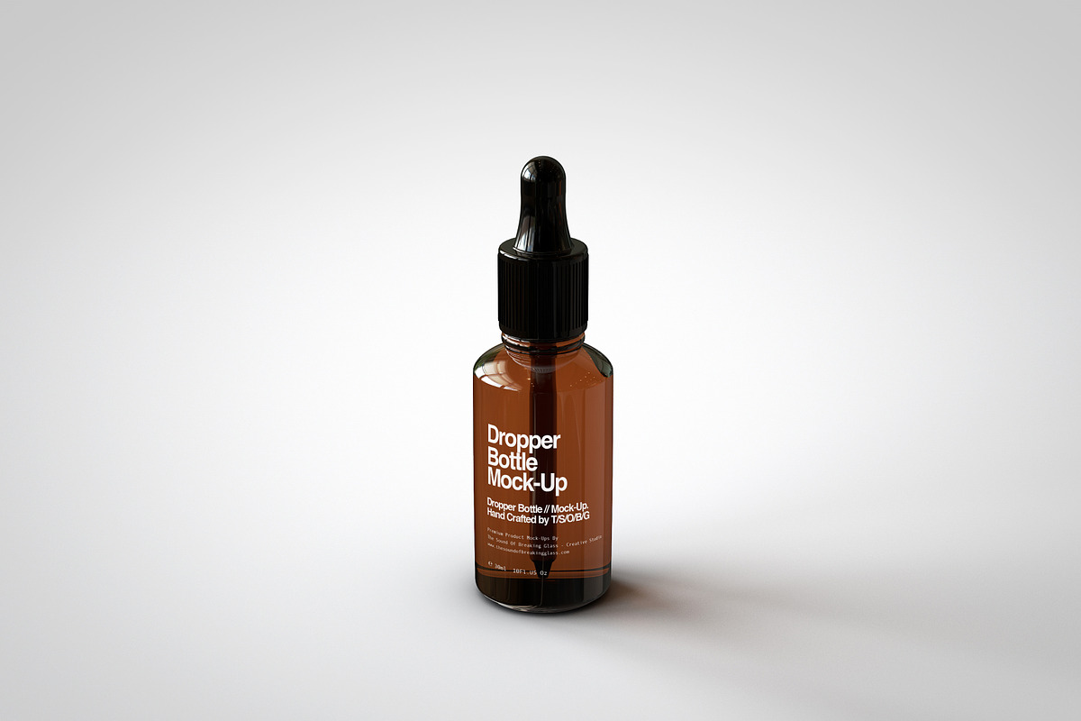 Amber Dropper Bottle Mock-Up & Box, a Household Mockup by TSOBG (Photo 3 of 20)