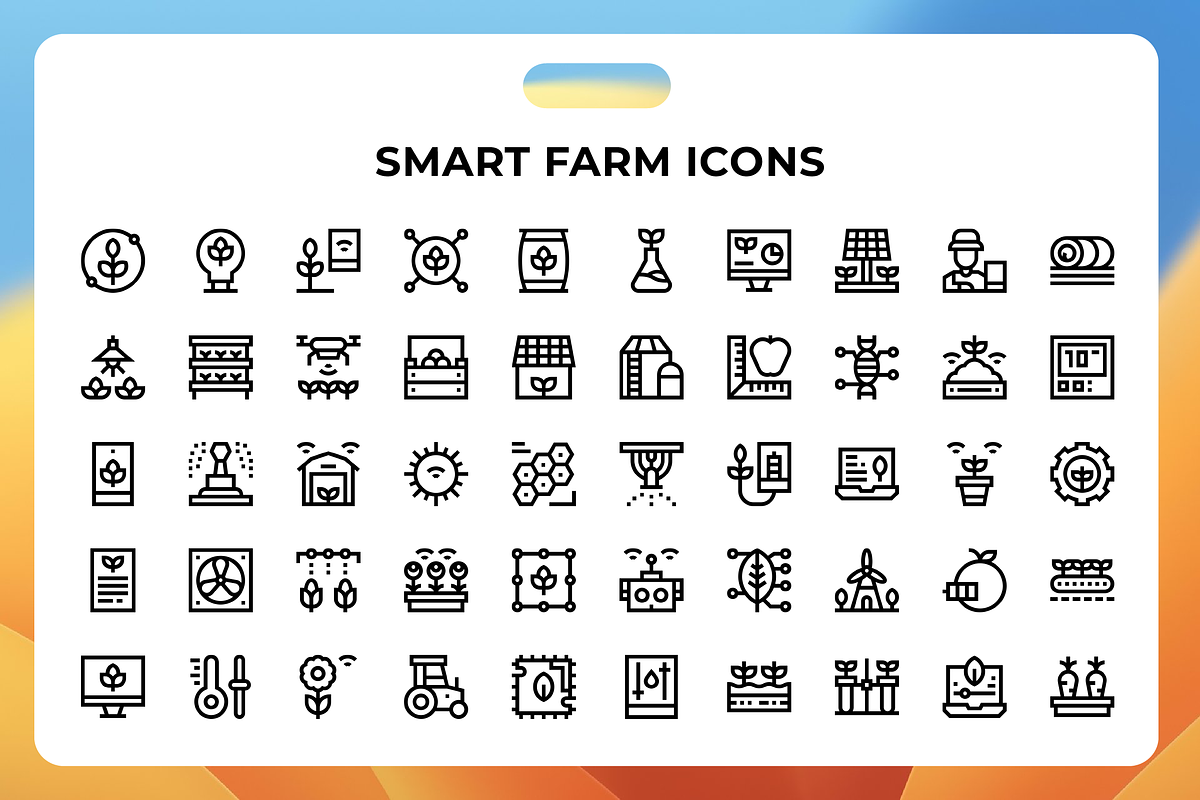 Smart Farm Icons, an Icon by Wencory