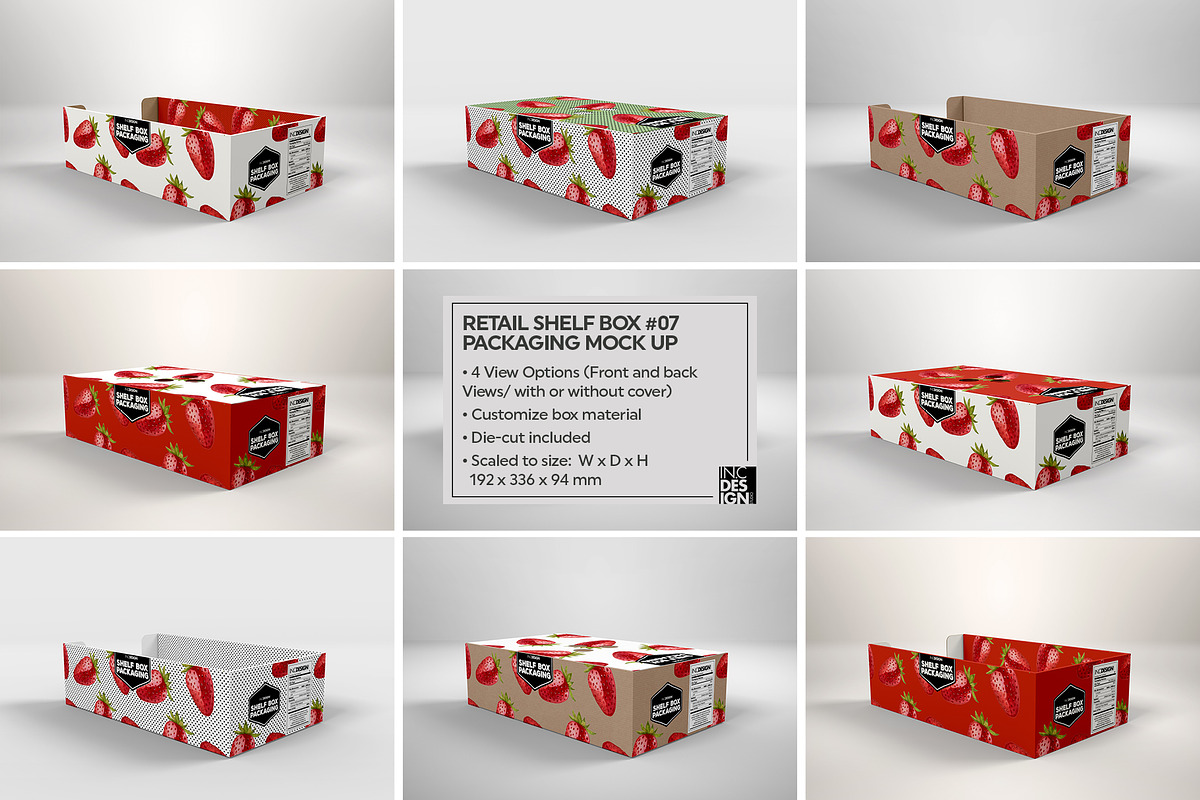 Retail Shelf Box Packaging Mockups1, a Packaging Mockup by INCDesign (Photo 24 of 32)