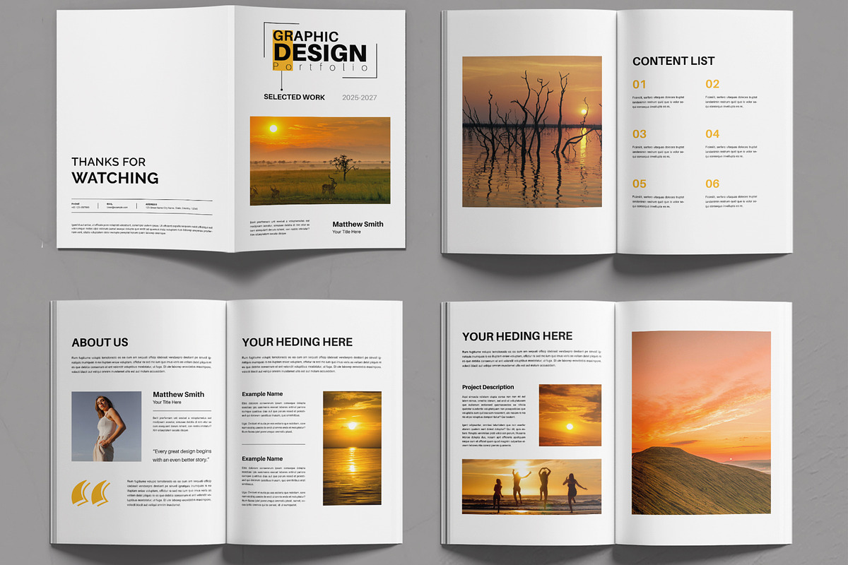 Graphic Design Portfolio Layout preview 2