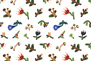 Abstract flowers, seamless patterns, a Pattern Graphic by Good Studio (Thumbnail 3 of 11)