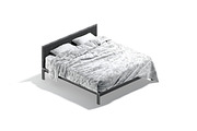White Wooden Double Bed 3D Model, an Object 3D Model by rebrandy (Thumbnail 10 of 10)