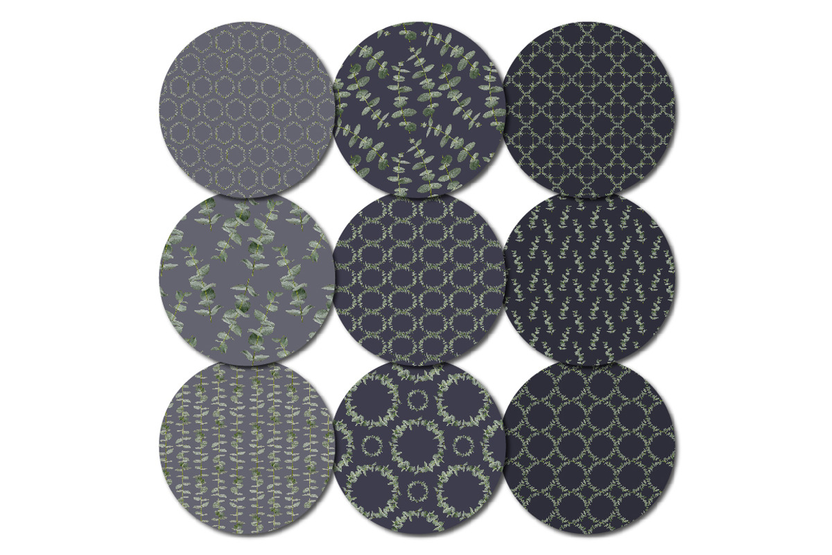 Eucalyptus Seamless Patterns, a Pattern Graphic by Turning Moss (Photo 10 of 14)