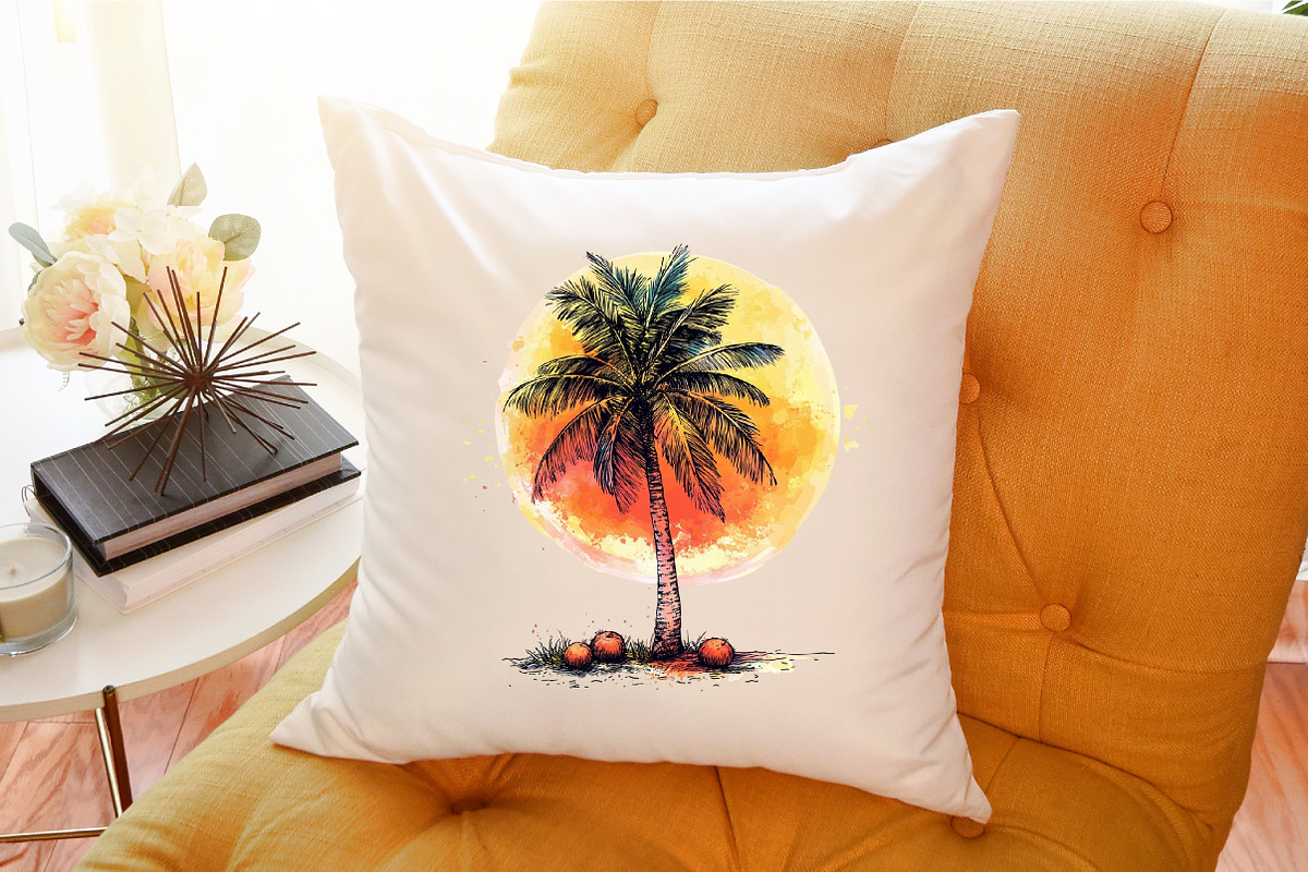Vintage Summer Tropical Clipart, an Illustration by Sublimation Artist (Photo 6 of 6)