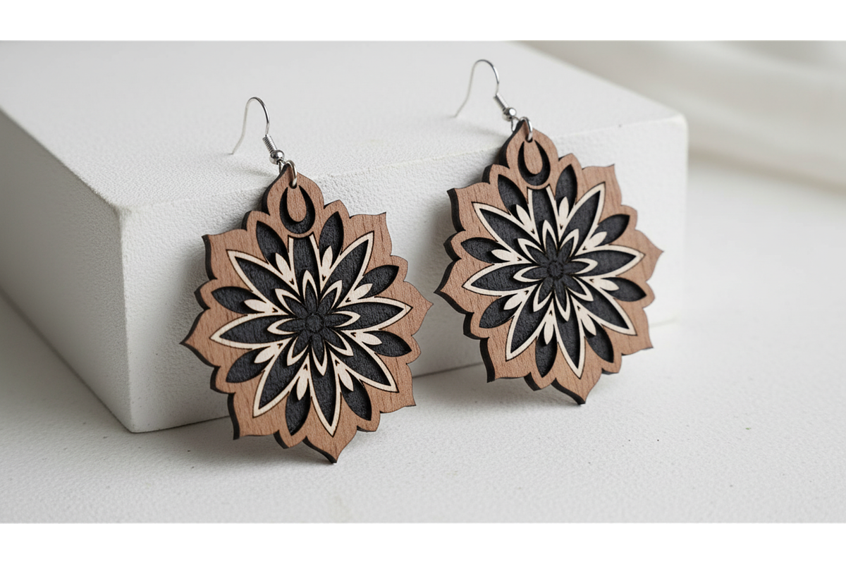 Floral Charm Earring Files, a Graphic by hafijul (Photo 9 of 11)