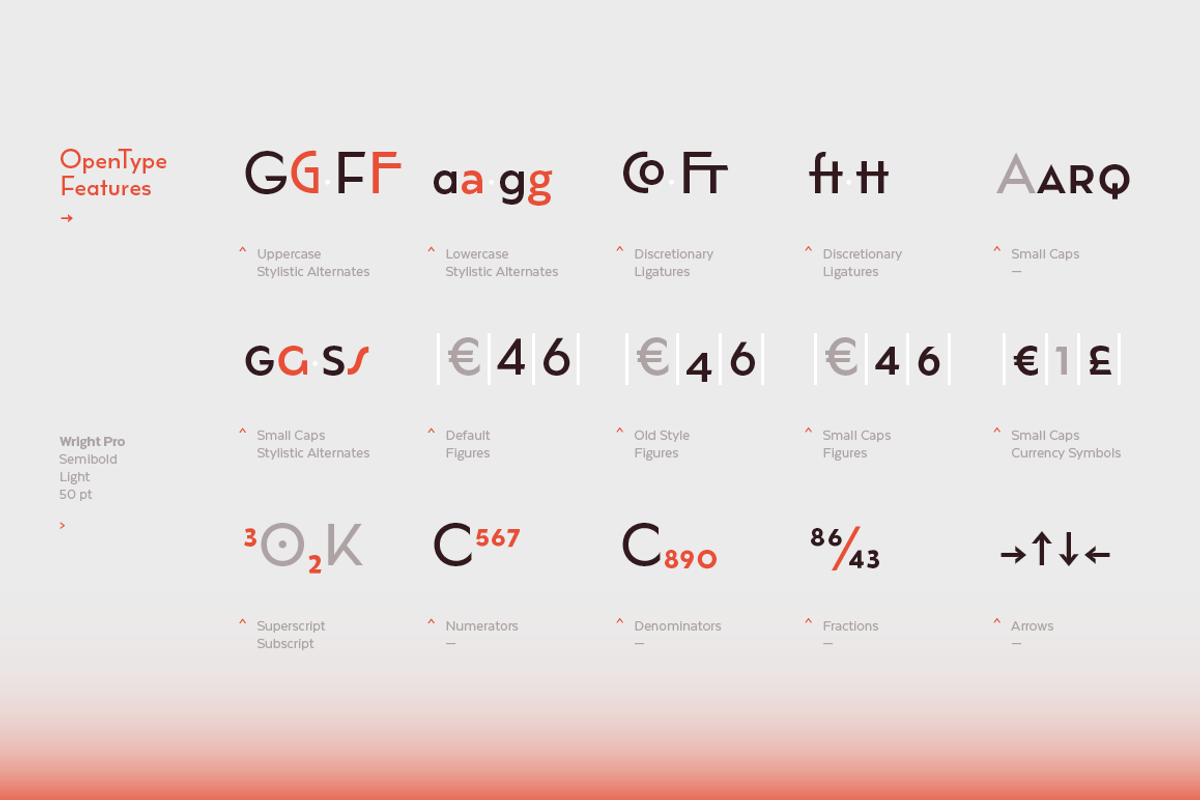 Wright - Family 50% off, a Sans Serif Font by Latinotype (Photo 14 of 15)